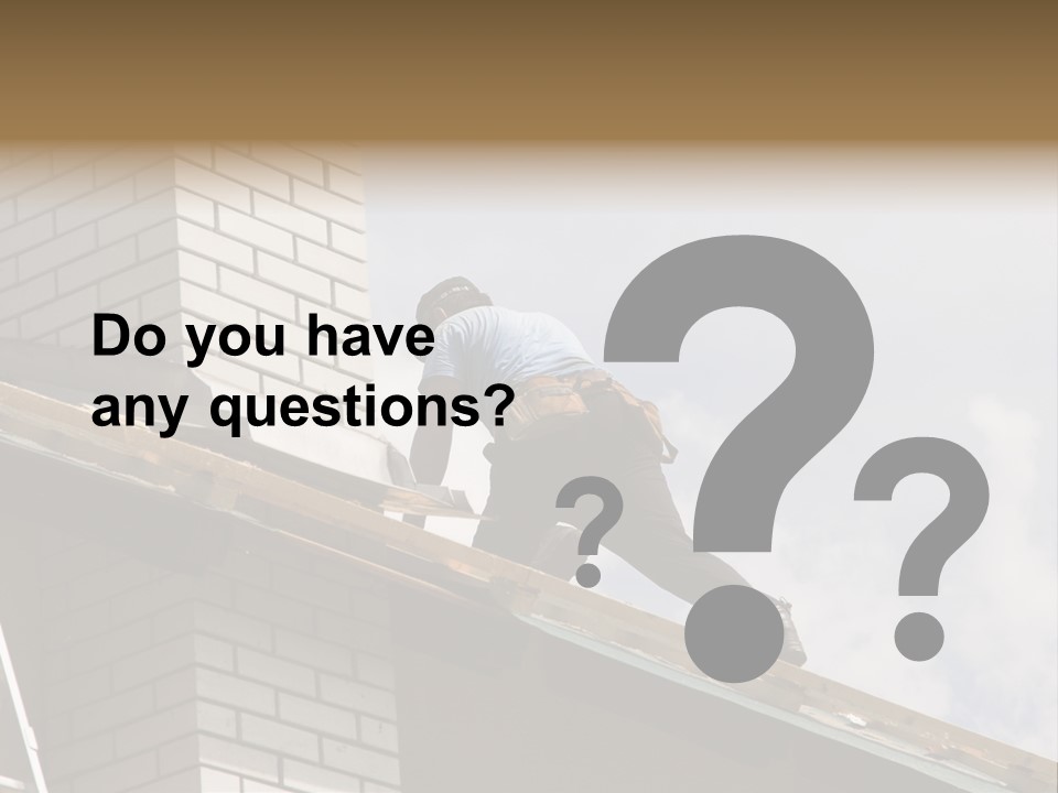 Roof Renovation PowerPoint Template