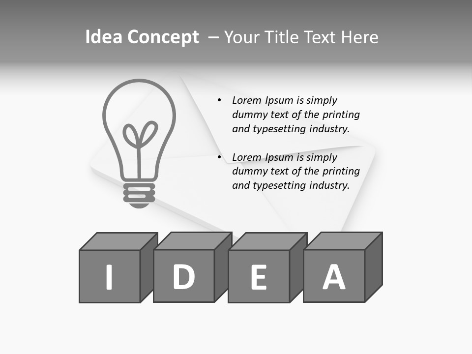 Envelope Symbol PowerPoint Template