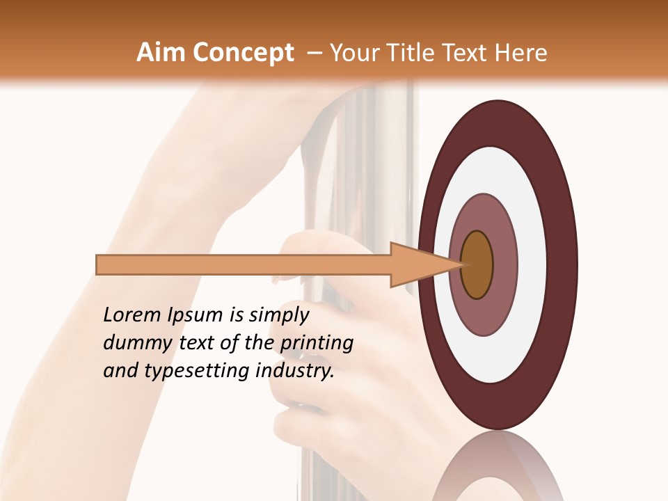 Female Hands Hold On To Pole Over White PowerPoint Template