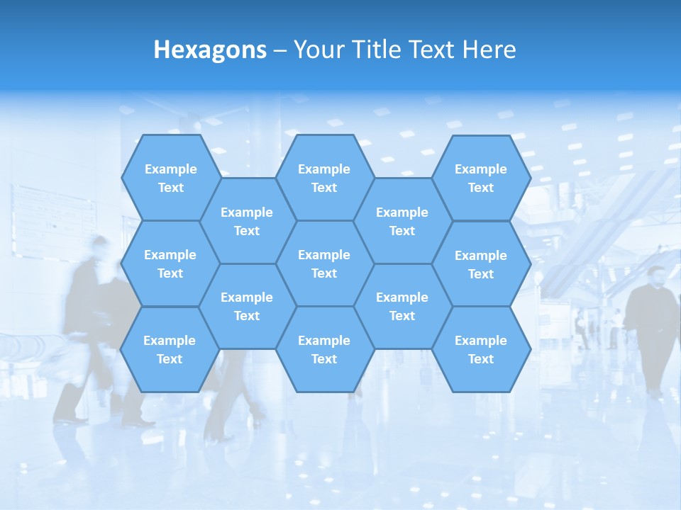 People In Business Center PowerPoint Template