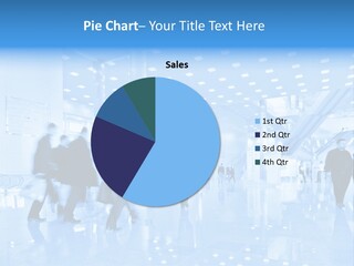 People In Business Center PowerPoint Template