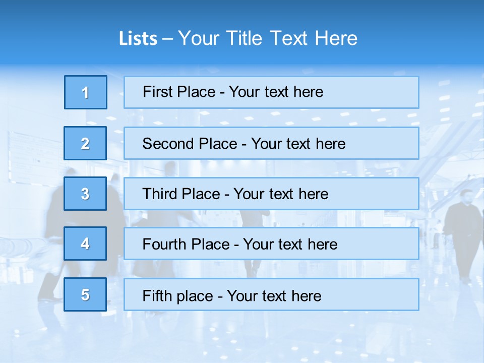 People In Business Center PowerPoint Template