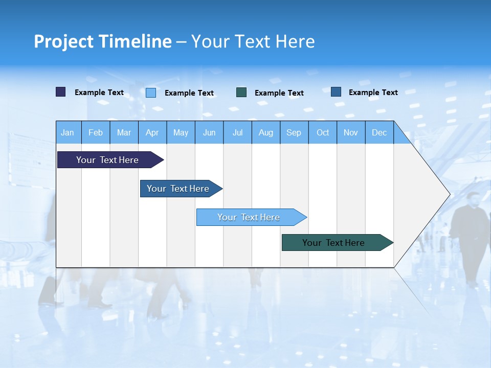 People In Business Center PowerPoint Template