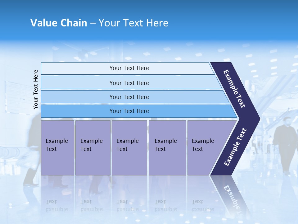 People In Business Center PowerPoint Template