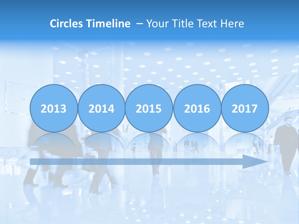 People In Business Center PowerPoint Template