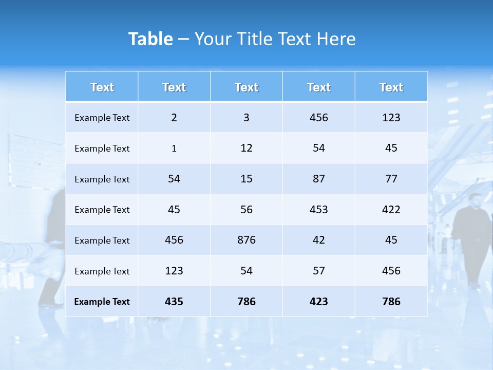 People In Business Center PowerPoint Template