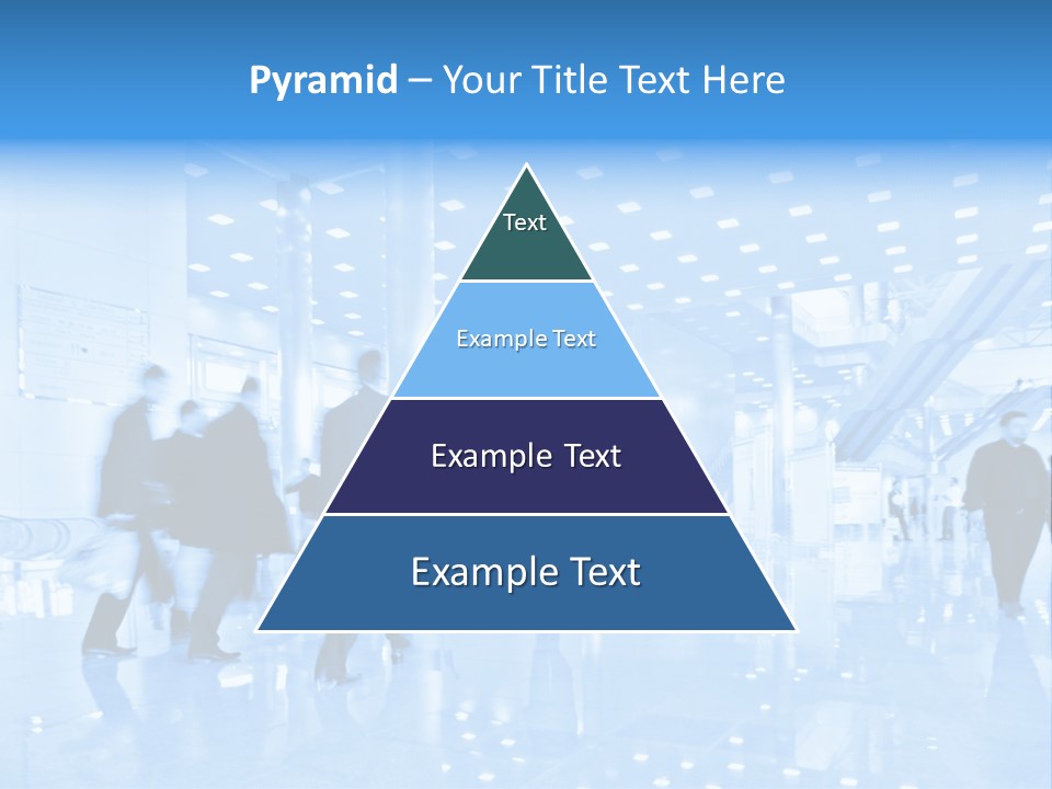 People In Business Center PowerPoint Template