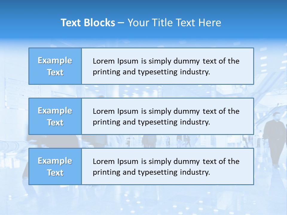 People In Business Center PowerPoint Template