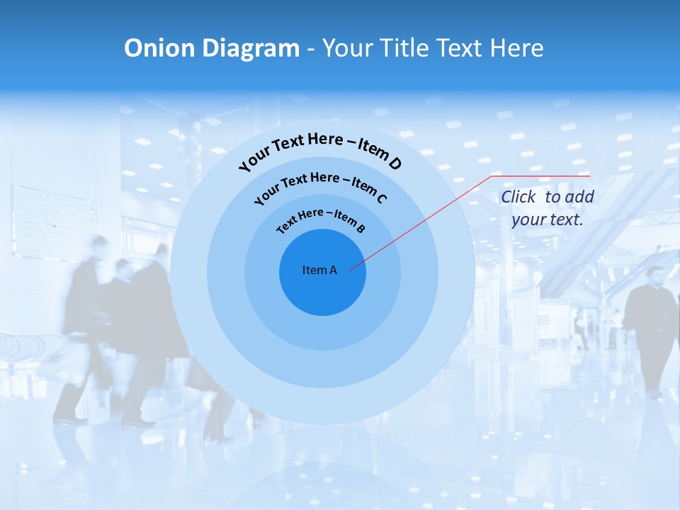 People In Business Center PowerPoint Template