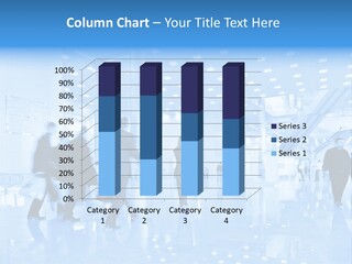 People In Business Center PowerPoint Template