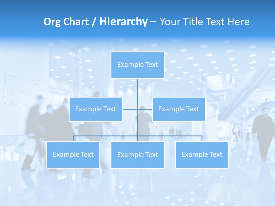 People In Business Center PowerPoint Template