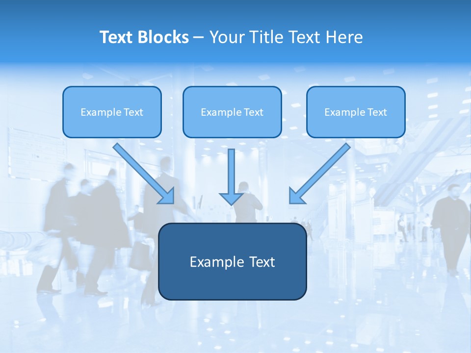 People In Business Center PowerPoint Template