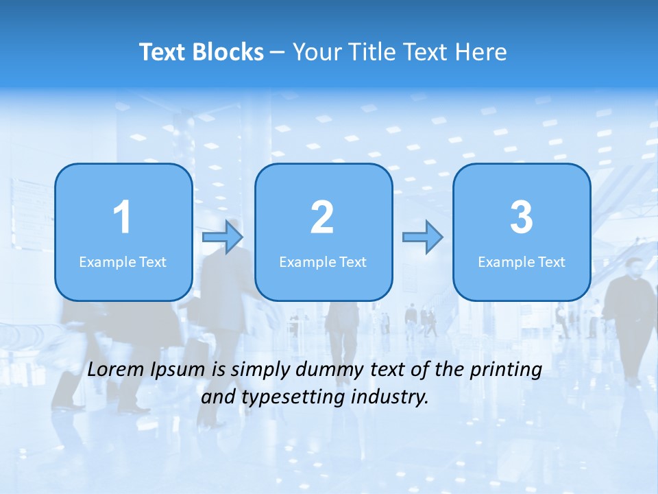 People In Business Center PowerPoint Template