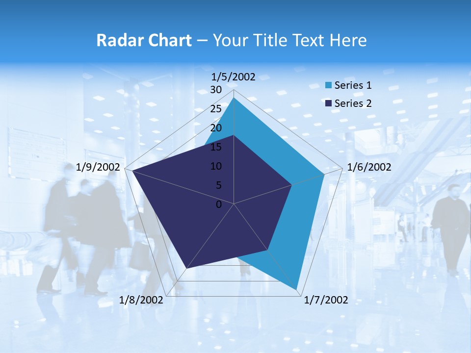 People In Business Center PowerPoint Template