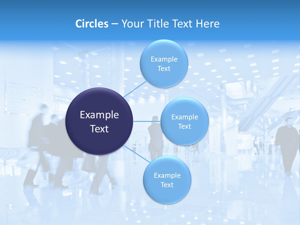 People In Business Center PowerPoint Template