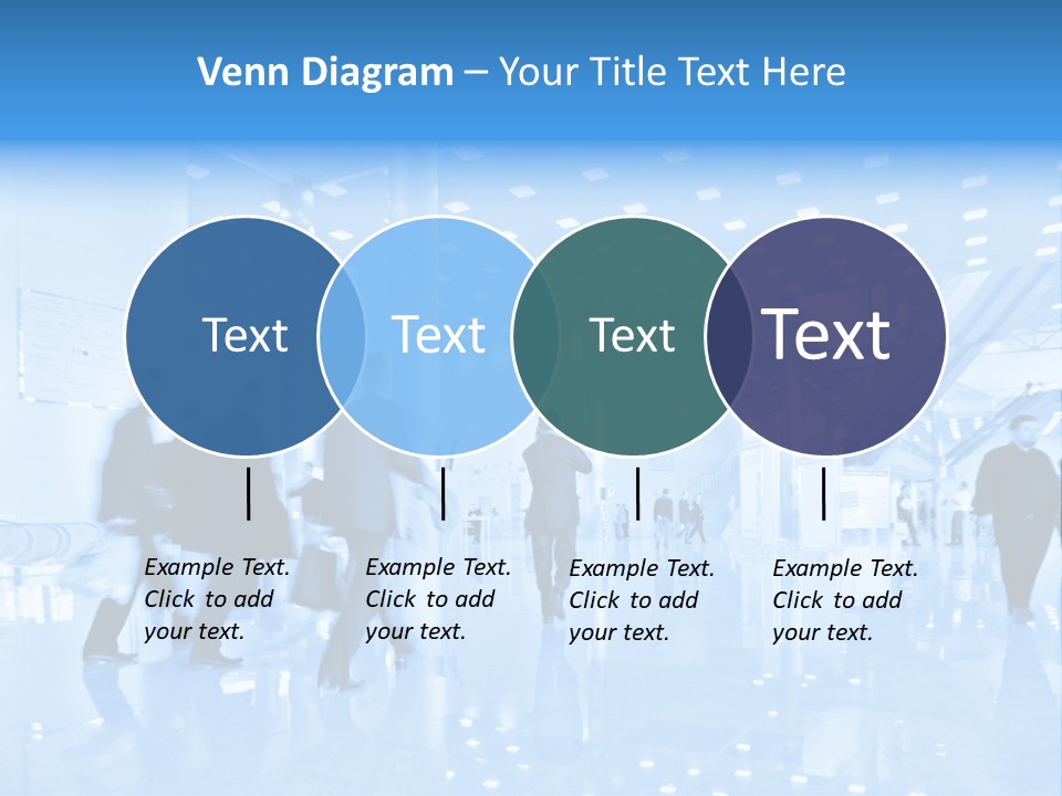People In Business Center PowerPoint Template