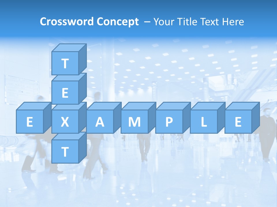 People In Business Center PowerPoint Template