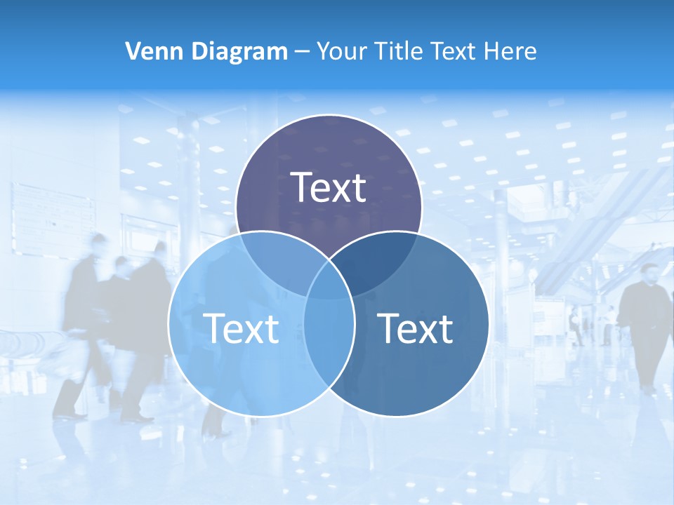 People In Business Center PowerPoint Template