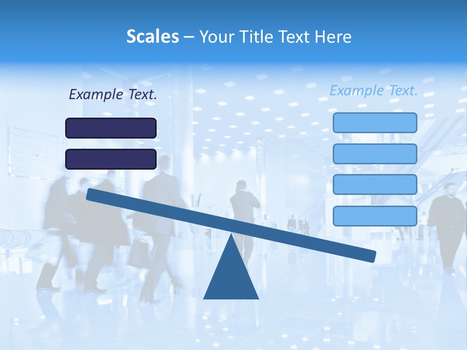 People In Business Center PowerPoint Template