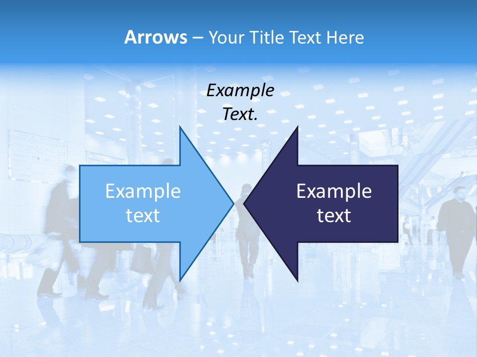 People In Business Center PowerPoint Template