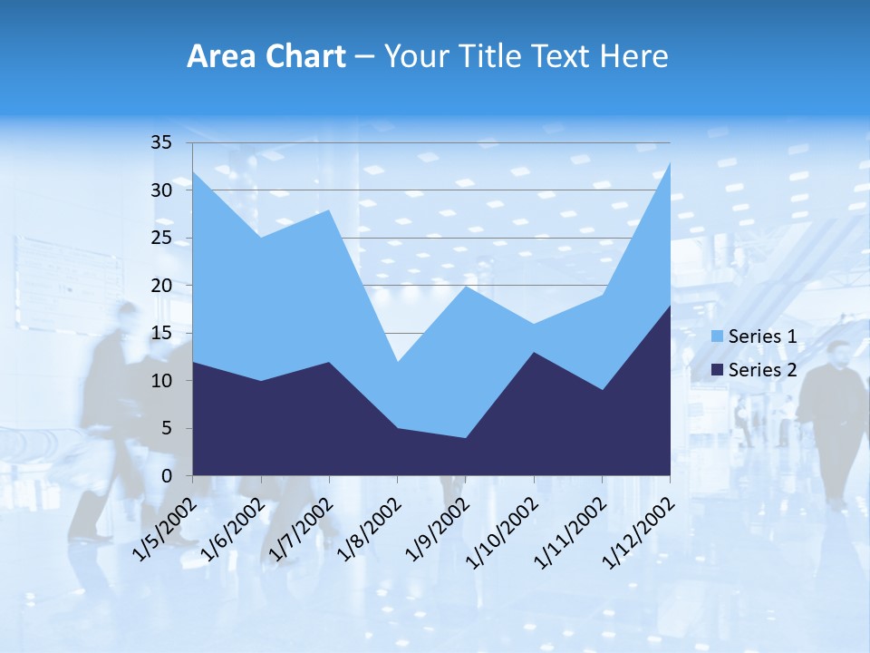 People In Business Center PowerPoint Template
