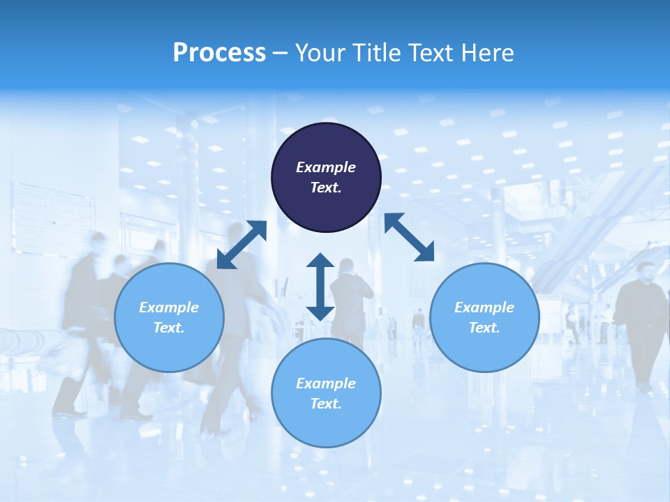 People In Business Center PowerPoint Template
