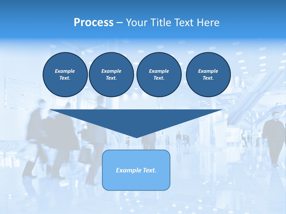 People In Business Center PowerPoint Template