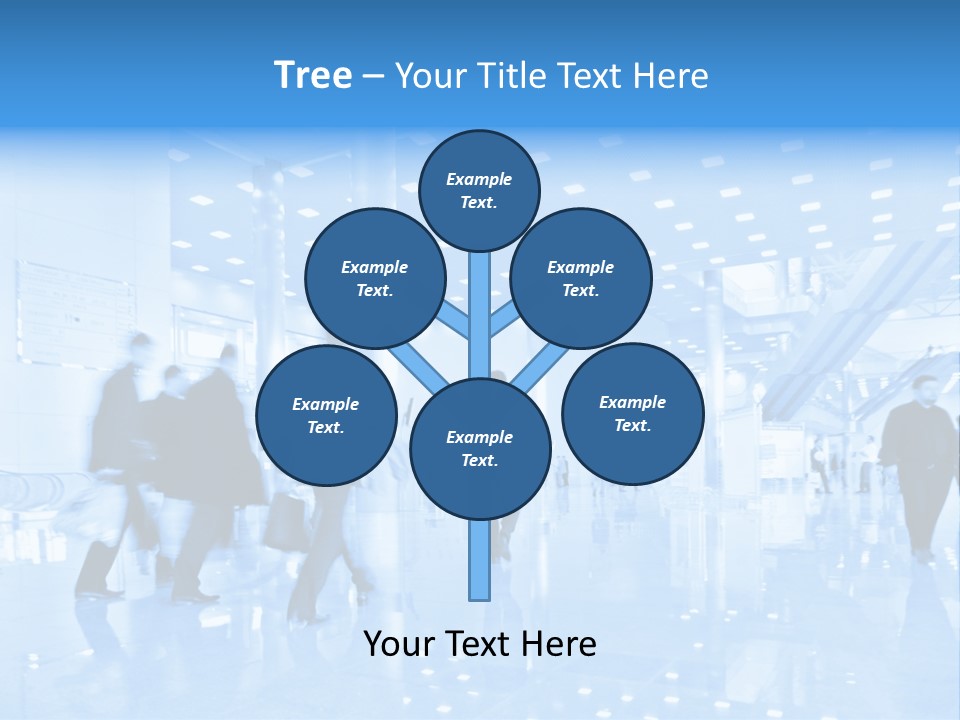 People In Business Center PowerPoint Template