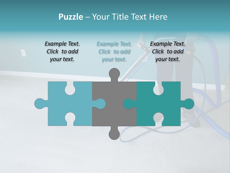 Professional Carpet Steam Cleaner Vacuuming A Home PowerPoint Template