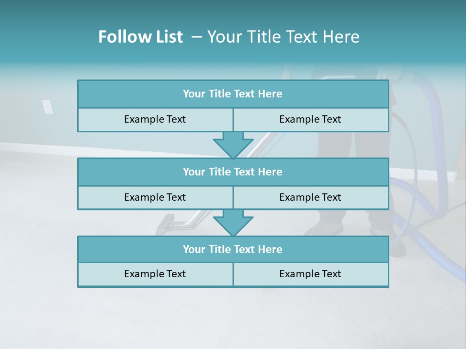 Professional Carpet Steam Cleaner Vacuuming A Home PowerPoint Template