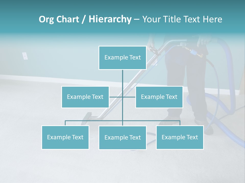 Professional Carpet Steam Cleaner Vacuuming A Home PowerPoint Template