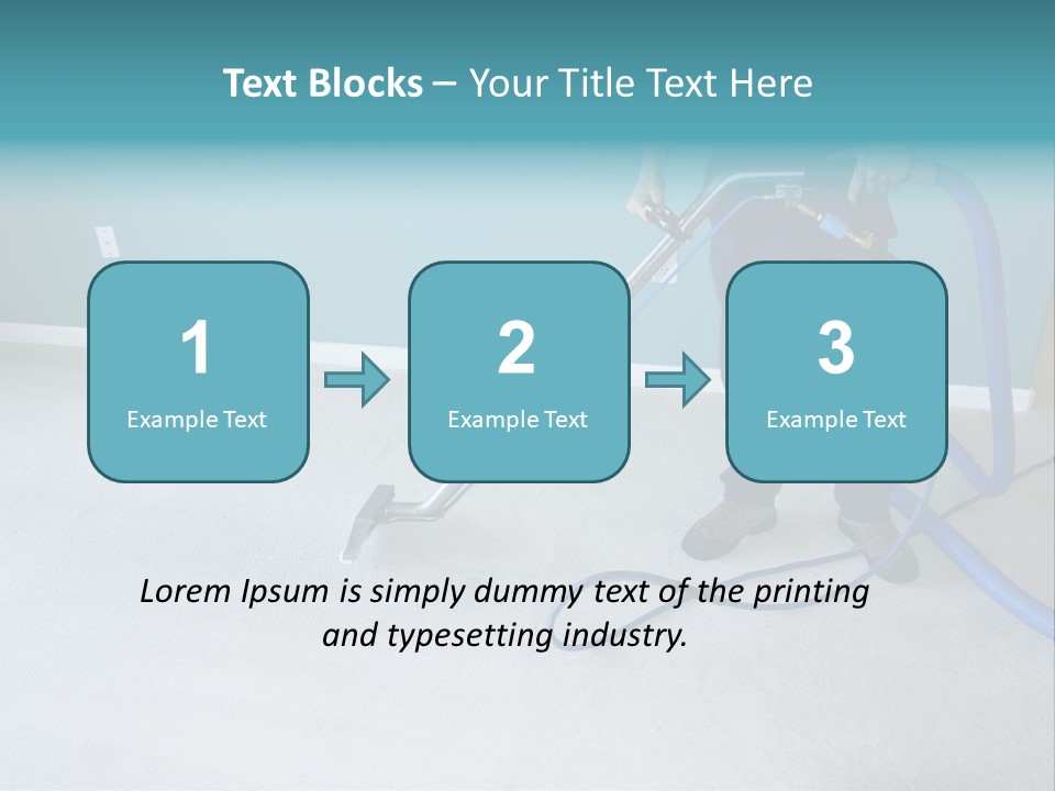 Professional Carpet Steam Cleaner Vacuuming A Home PowerPoint Template