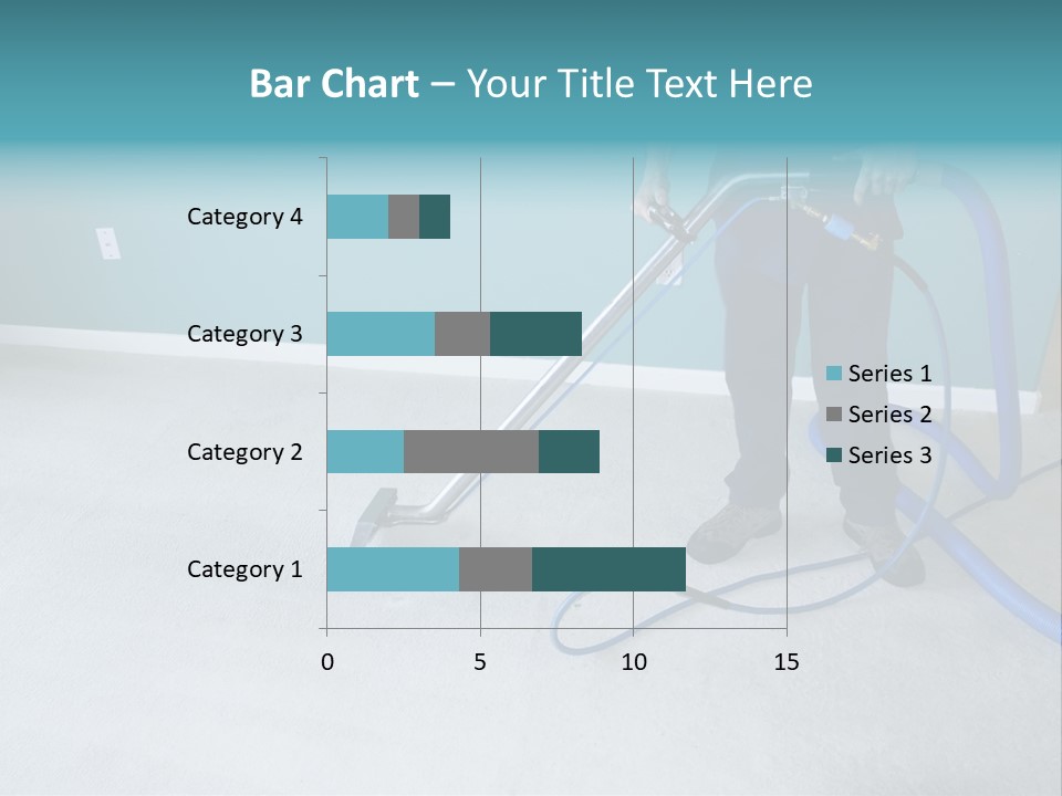 Professional Carpet Steam Cleaner Vacuuming A Home PowerPoint Template