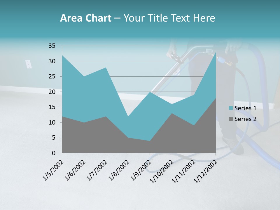 Professional Carpet Steam Cleaner Vacuuming A Home PowerPoint Template