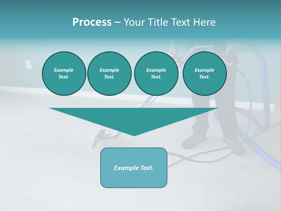 Professional Carpet Steam Cleaner Vacuuming A Home PowerPoint Template