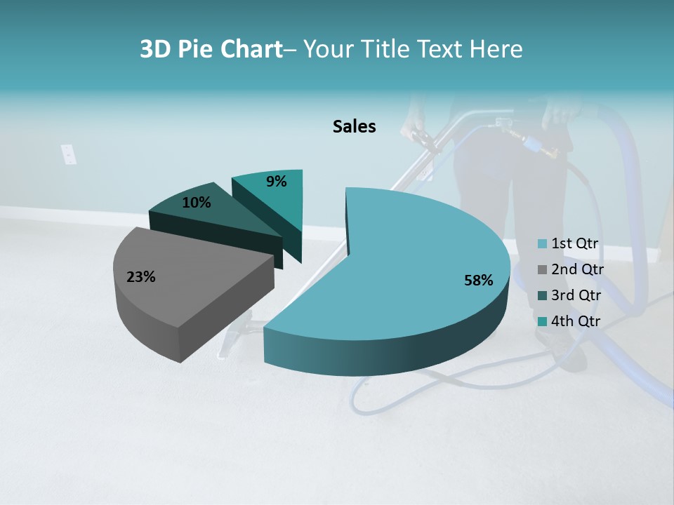 Professional Carpet Steam Cleaner Vacuuming A Home PowerPoint Template