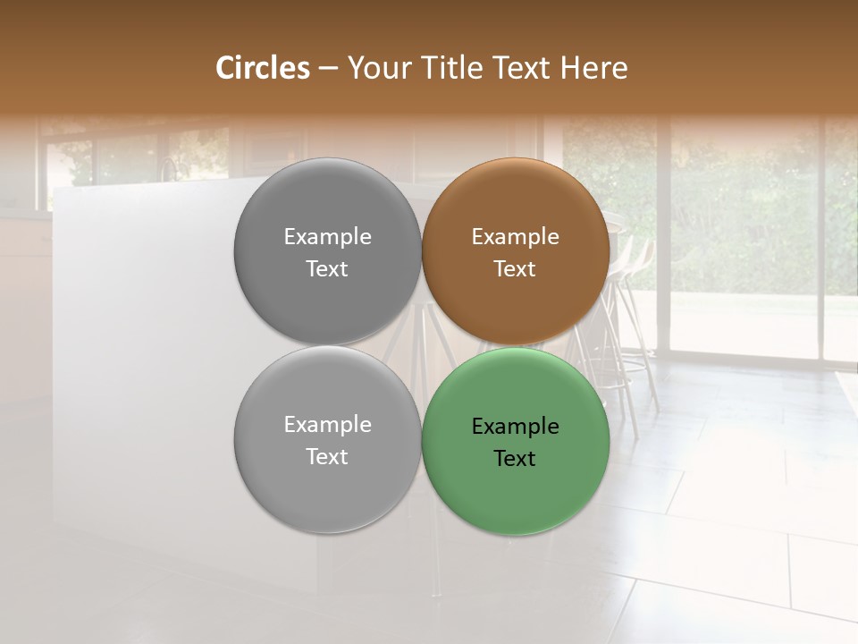 A Modern Kitchen That Has Been Freshly Remodeled PowerPoint Template