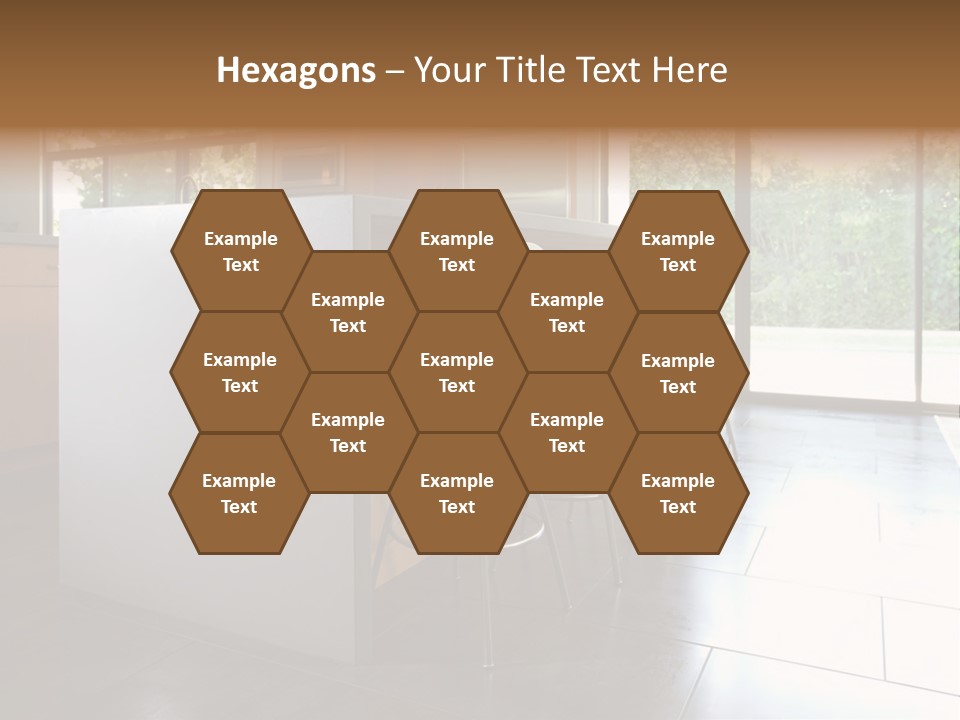 A Modern Kitchen That Has Been Freshly Remodeled PowerPoint Template