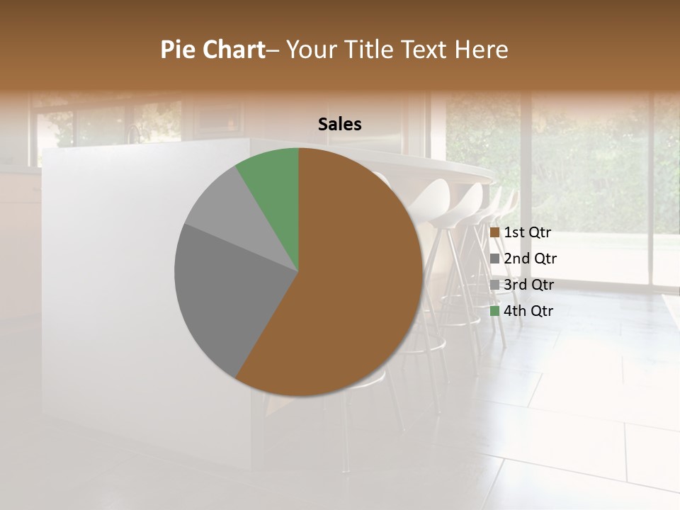 A Modern Kitchen That Has Been Freshly Remodeled PowerPoint Template