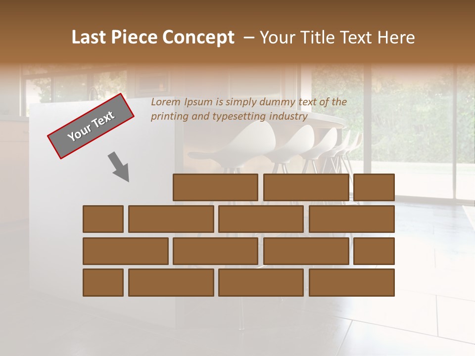 A Modern Kitchen That Has Been Freshly Remodeled PowerPoint Template