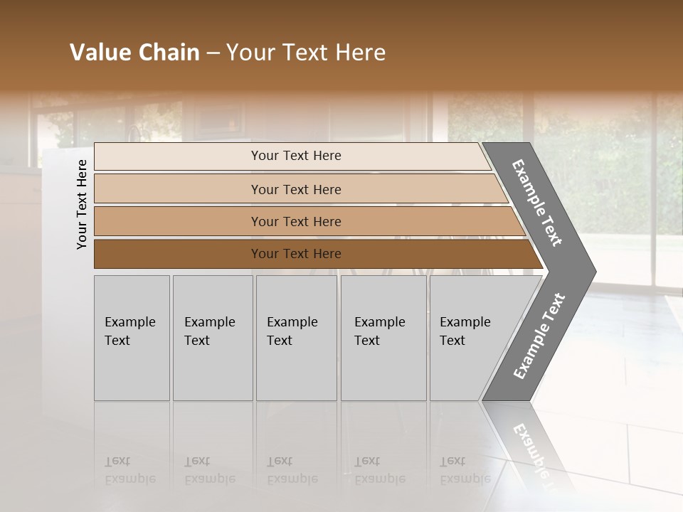 A Modern Kitchen That Has Been Freshly Remodeled PowerPoint Template