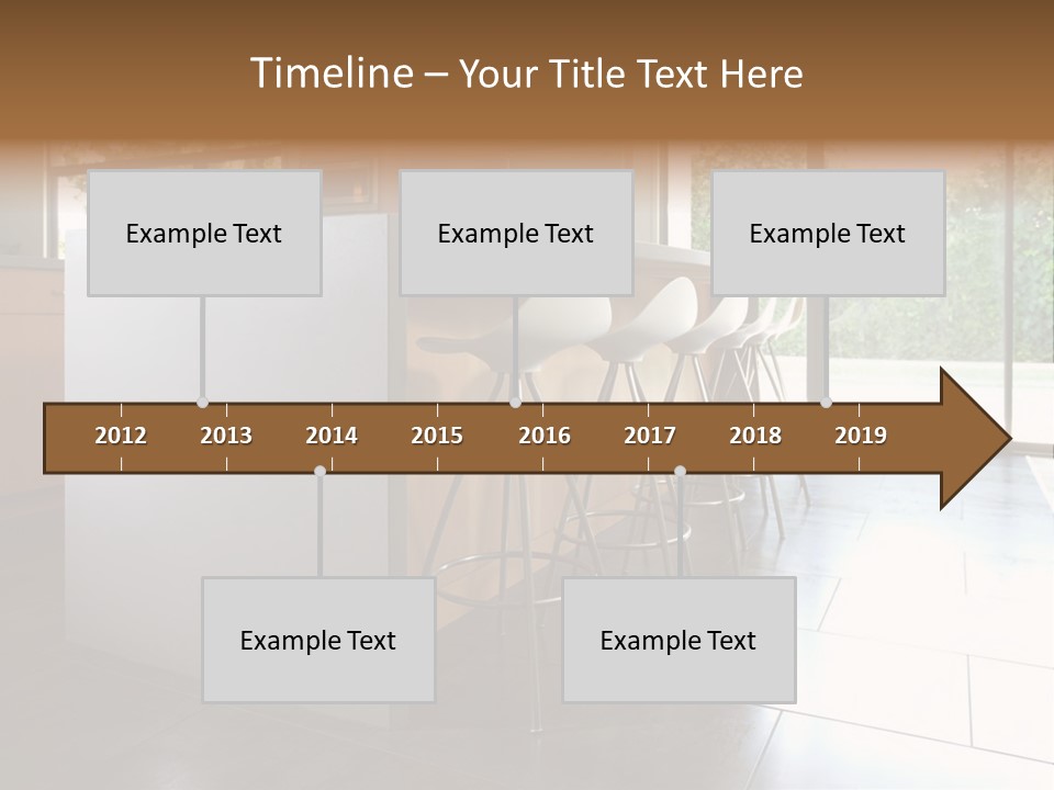 A Modern Kitchen That Has Been Freshly Remodeled PowerPoint Template