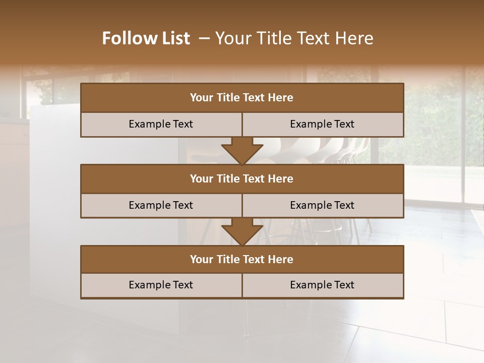 A Modern Kitchen That Has Been Freshly Remodeled PowerPoint Template