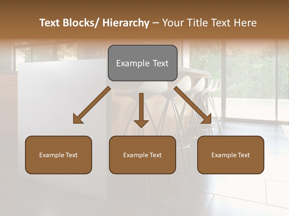 A Modern Kitchen That Has Been Freshly Remodeled PowerPoint Template
