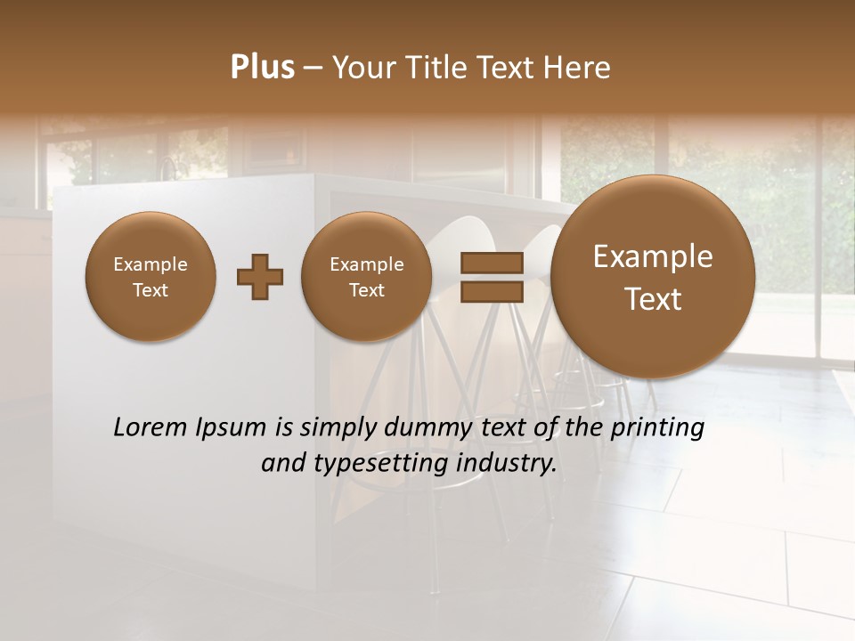 A Modern Kitchen That Has Been Freshly Remodeled PowerPoint Template