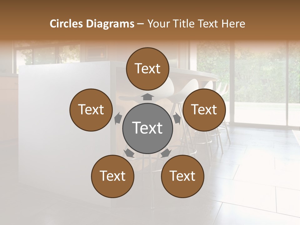 A Modern Kitchen That Has Been Freshly Remodeled PowerPoint Template