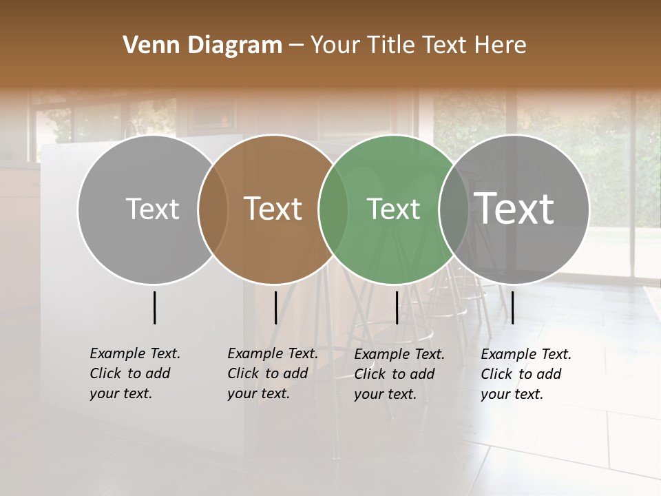 A Modern Kitchen That Has Been Freshly Remodeled PowerPoint Template