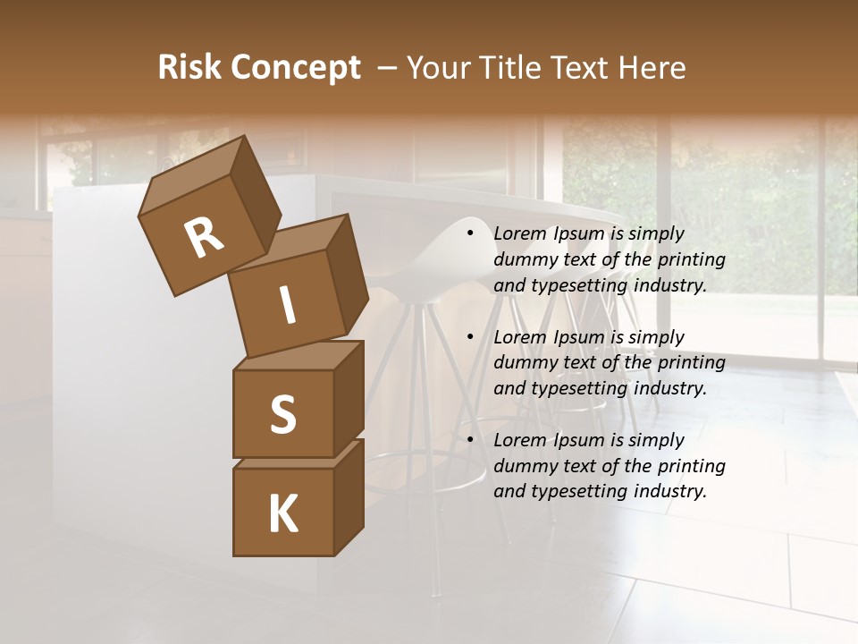 A Modern Kitchen That Has Been Freshly Remodeled PowerPoint Template