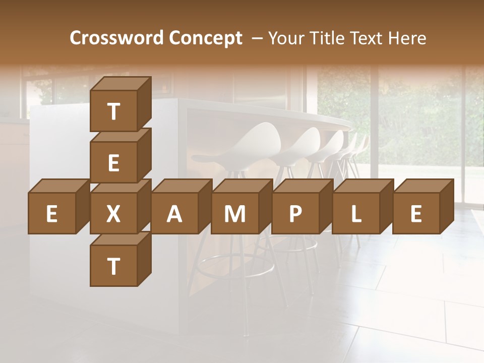 A Modern Kitchen That Has Been Freshly Remodeled PowerPoint Template