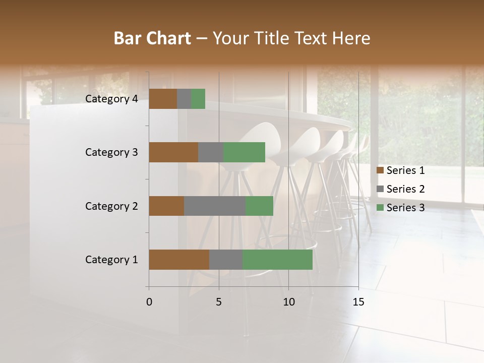 A Modern Kitchen That Has Been Freshly Remodeled PowerPoint Template